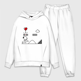 Мужской костюм хлопок OVERSIZE с принтом Как я нашел ключ к её сердцу в городе Новоалтайск,  |  | влюбленным | для двоих | ключ к сердцу | любовь | парные