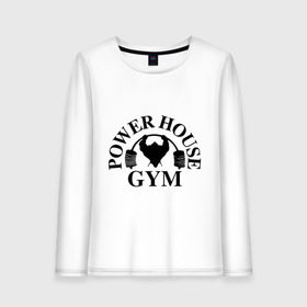 Женский лонгслив хлопок с принтом Power House Gym в городе Новоалтайск, 100% хлопок |  | power house gym | бодибилдинг | для качков | жим | качкам | силовой спорт | силовой экстрим | спорт