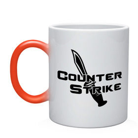Кружка хамелеон с принтом Counter Strike - Контр Страйк в городе Новоалтайск, керамика | меняет цвет при нагревании, емкость 330 мл | contrу strike | игра | компьютерная игра | контер страйк | контр страйк | контра | контра страйк