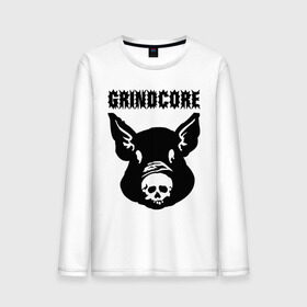 Мужской лонгслив хлопок с принтом Grindcore (pig) в городе Новоалтайск, 100% хлопок |  | grindcore | gringcore | metal | rock | trash | гpайндкор | метал | рок музыка | треш | трэш