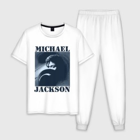Мужская пижама хлопок с принтом Michael Jackson с шляпой (2) в городе Новоалтайск, 100% хлопок | брюки и футболка прямого кроя, без карманов, на брюках мягкая резинка на поясе и по низу штанин
 | mj | в шляпе | исполнитель | майкл джексон | музыка | певец | поп музыка | шляпа