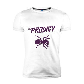 Мужская футболка премиум с принтом The Prodigy паук в городе Новоалтайск, 92% хлопок, 8% лайкра | приталенный силуэт, круглый вырез ворота, длина до линии бедра, короткий рукав | prodigy | the prodigy | паук | продеджи | продиджи | продиджы