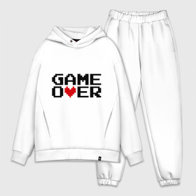 Мужской костюм хлопок OVERSIZE с принтом game over 8 bit в городе Новоалтайск,  |  | Тематика изображения на принте: 8 bit | 8 бит | 8bit | 8бит | game over | игра окончена