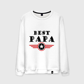 Мужской свитшот хлопок с принтом Best papa logo в городе Новоалтайск, 100% хлопок |  | best papa logo | мужу | отец | папа | папе | подарок папе | самые лучшие