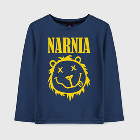 Детский лонгслив хлопок с принтом Narnia в городе Новоалтайск, 100% хлопок | круглый вырез горловины, полуприлегающий силуэт, длина до линии бедер | nirvana | антибренд | музыка | нирвана | рок