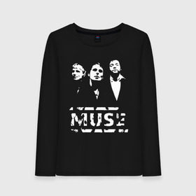 Женский лонгслив хлопок с принтом Muse в городе Новоалтайск, 100% хлопок |  | muse | музыка | рок и панк