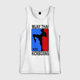 Мужская майка хлопок с принтом Muay Thai Kickboxing в городе Новоалтайск, 100% хлопок |  | кикбоксинг | муай тай
