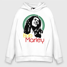 Мужское худи Oversize хлопок с принтом Saint Bob Marley в городе Новоалтайск, френч-терри — 70% хлопок, 30% полиэстер. Мягкий теплый начес внутри —100% хлопок | боковые карманы, эластичные манжеты и нижняя кромка, капюшон на магнитной кнопке | bob marley | saint bob marley | боб марли | музыка | регги