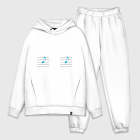 Мужской костюм хлопок OVERSIZE с принтом Си си, ноты в городе Новоалтайск,  |  | грудь | музыка | нота | сиси