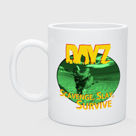 Кружка с принтом DayZ собрать, убить, выжить в городе Новоалтайск, керамика | объем — 330 мл, диаметр — 80 мм. Принт наносится на бока кружки, можно сделать два разных изображения | 