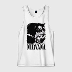 Мужская майка хлопок с принтом nirvana kurt cobain в городе Новоалтайск, 100% хлопок |  | kurt cobain | nirvana | nirvana kurt cobain | кумиры | курт кобейн | легенд | нирвана | певцы | портреты