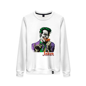 Женский свитшот хлопок Joker с цветком: в городе Новоалтайск, 100% хлопок | прямой крой, круглый вырез, на манжетах и по низу широкая трикотажная резинка |