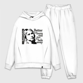 Мужской костюм хлопок OVERSIZE с принтом курт   better to burn out в городе Новоалтайск,  |  | kurt cobain | nirvana | курт кобейн | нирвана