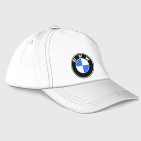 Бейсболка с принтом Logo BMW в городе Новоалтайск, 100% хлопок | классический козырек, металлическая застежка-регулятор размера | Тематика изображения на принте: автобренды | автомобильные | бмв | лого | машина | тачка