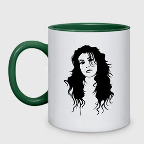 Кружка двухцветная с принтом Amy Winehouse (2) в городе Новоалтайск, керамика | объем — 330 мл, диаметр — 80 мм. Цветная ручка и кайма сверху, в некоторых цветах — вся внутренняя часть | Тематика изображения на принте: amy winehouse | jazz | джаз | лицо amy winehouse | музыка | эми вайнхаус