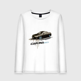 Женский лонгслив хлопок с принтом toyota carina ED в городе Новоалтайск, 100% хлопок |  | carina | ed | toyota | toyota carina ed | тоета | тойета | тойота