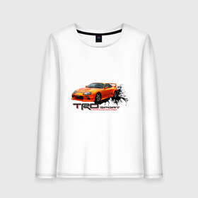 Женский лонгслив хлопок с принтом toyota supra TRD в городе Новоалтайск, 100% хлопок |  | tourer | toyota supra | супра | тойота | японские автомобили