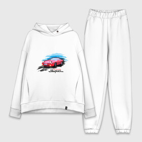 Женский костюм хлопок Oversize с принтом toyota supra красная в городе Новоалтайск,  |  | tourer | toyota supra | супра | тойота | японские автомобили