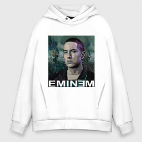 Мужское худи Oversize хлопок с принтом постер Eminem в городе Новоалтайск, френч-терри — 70% хлопок, 30% полиэстер. Мягкий теплый начес внутри —100% хлопок | боковые карманы, эластичные манжеты и нижняя кромка, капюшон на магнитной кнопке | eminm | slim shady | еминем | реп | репчик | рэп