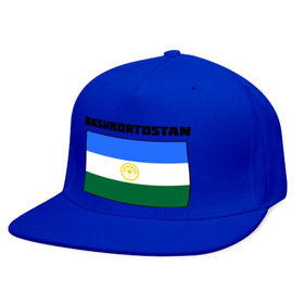 Кепка снепбек с прямым козырьком с принтом Bashkortostan flag в городе Новоалтайск, хлопок 100% |  | башкирия | башкортостан | регионы россии | флаг башкирии