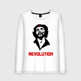 Женский лонгслив хлопок с принтом Che Guevara Revolution в городе Новоалтайск, 100% хлопок |  | че гевара