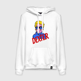 Женская толстовка хлопок с принтом Мультяшный Dexter в городе Новоалтайск, френч-терри, мягкий теплый начес внутри (100% хлопок) | карман-кенгуру, эластичные манжеты и нижняя кромка, капюшон с подкладом и шнурком | dexter | декстер | сериалы | тв сериалы