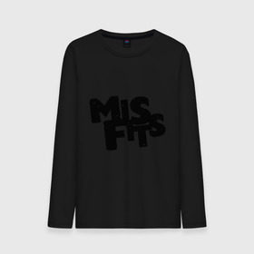 Мужской лонгслив хлопок с принтом Misfits лого в городе Новоалтайск, 100% хлопок |  | missfit | мисфит | отбросы | сериалы