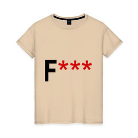 Женская футболка хлопок с принтом Снежинками Fuck в городе Новоалтайск, 100% хлопок | прямой крой, круглый вырез горловины, длина до линии бедер, слегка спущенное плечо | 