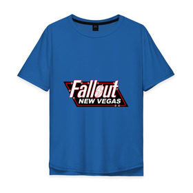 Мужская футболка хлопок Oversize с принтом Fallout new vegas в городе Новоалтайск, 100% хлопок | свободный крой, круглый ворот, “спинка” длиннее передней части | fallout | логотип | ньюс вегас | постапокалиптические | фаллаут | фоллаут
