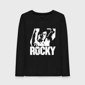 Женский лонгслив хлопок с принтом Рокки Бальбоа (Rocky) в городе Новоалтайск, 100% хлопок |  | rocky | рокки | рокки бальбоа