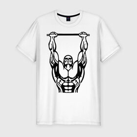 Мужская футболка премиум с принтом Street Workout K-ntxt в городе Новоалтайск, 92% хлопок, 8% лайкра | приталенный силуэт, круглый вырез ворота, длина до линии бедра, короткий рукав | work out | workout | ворк аут | воркаут | спорт