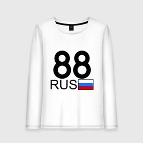 Женский лонгслив хлопок с принтом Красноярский край-88 в городе Новоалтайск, 100% хлопок |  | 