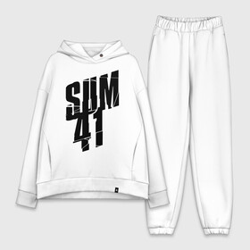 Женский костюм хлопок Oversize с принтом Sum forty one в городе Новоалтайск,  |  | rock | sum 41 | sum41 | музыка | музыкальные стили | панк | панк рок | рок