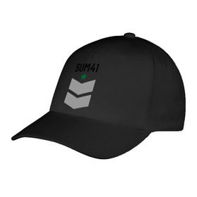 Бейсболка с принтом Sum41 погон в городе Новоалтайск, 100% хлопок | классический козырек, металлическая застежка-регулятор размера | rock | sum 41 | sum forty one | музыка | музыкальные стили | панк | панк рок | рок
