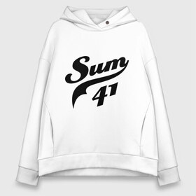 Женское худи Oversize хлопок с принтом Лого Sum41 в городе Новоалтайск, френч-терри — 70% хлопок, 30% полиэстер. Мягкий теплый начес внутри —100% хлопок | боковые карманы, эластичные манжеты и нижняя кромка, капюшон на магнитной кнопке | rock | sum 41 | музыка | музыкальные стили | панк | панк рок | рок