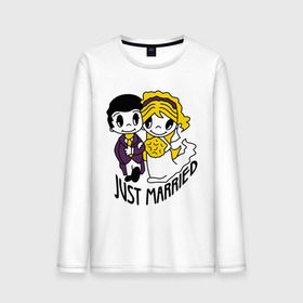 Мужской лонгслив хлопок с принтом Just married (love is) в городе Новоалтайск, 100% хлопок |  | just married | love is | жвачка | жвачка love is | лав из | любовь | любовь это | молодожены | свадьба
