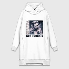 Платье-худи хлопок с принтом Nirvana  Kurt Cobain в городе Новоалтайск,  |  | kurt cobain | nirvana | группы | курт кобейн | музыка | музыкальные группы. курт | нирвана