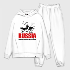 Мужской костюм хлопок OVERSIZE с принтом Russia greco roman  wrestling в городе Новоалтайск,  |  | greco roman wrestling | russia | борьба | греко римская борьба | россия | спорт