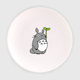 Тарелка 3D с принтом TOTORO с листом в городе Новоалтайск, фарфор | диаметр - 210 мм
диаметр для нанесения принта - 120 мм | Тематика изображения на принте: totoro | totoro с листом | аниме | тоторо