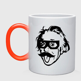 Кружка хамелеон с принтом Dubstep Einstein (Дабстеп Эйнштейн) в городе Новоалтайск, керамика | меняет цвет при нагревании, емкость 330 мл | dubstep | даб | дабстеп | эйнштейн
