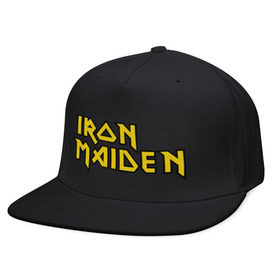 Кепка снепбек с прямым козырьком с принтом Iron Maiden в городе Новоалтайск, хлопок 100% |  | heavy metal | metal | rock | trash metal | метал | металл | рок | рок группа | трэш метал | хеви метал