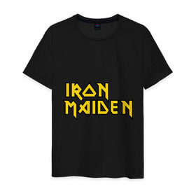Мужская футболка хлопок с принтом Iron Maiden в городе Новоалтайск, 100% хлопок | прямой крой, круглый вырез горловины, длина до линии бедер, слегка спущенное плечо. | heavy metal | metal | rock | trash metal | метал | металл | рок | рок группа | трэш метал | хеви метал