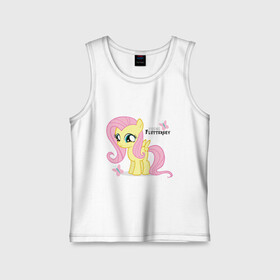 Детская майка хлопок с принтом Nice Fluttershy в городе Новоалтайск,  |  | fluttershy | nice | nice fluttershy | pony | мой маленький пони | пони