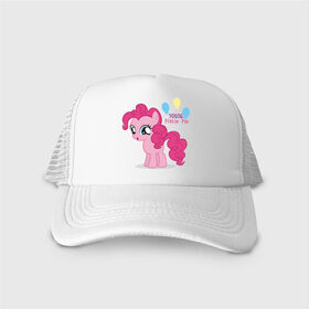 Кепка тракер с сеткой с принтом Young Pinkie Pie в городе Новоалтайск, трикотажное полотно; задняя часть — сетка | длинный козырек, универсальный размер, пластиковая застежка | Тематика изображения на принте: pie | young | young pinkie pie | детские | мой маленький пони | пони