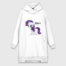 Платье-худи хлопок с принтом Young Rarity в городе Новоалтайск,  |  | rarity | young | young rarity | детские | мой маленький пони | пони