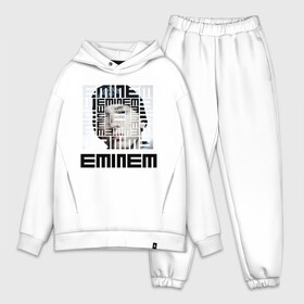 Мужской костюм хлопок OVERSIZE с принтом Eminem grey в городе Новоалтайск,  |  | хип хоп