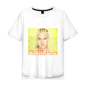 Мужская футболка хлопок Oversize с принтом Eminem yellow в городе Новоалтайск, 100% хлопок | свободный крой, круглый ворот, “спинка” длиннее передней части | Тематика изображения на принте: eminem | eminem pill | eminem yellow | rap | рап | эминем