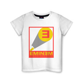 Детская футболка хлопок с принтом The Eminem show в городе Новоалтайск, 100% хлопок | круглый вырез горловины, полуприлегающий силуэт, длина до линии бедер | Тематика изображения на принте: eminem | зарубежный рэп | музыка | репчик | рэп | эменем | эминем