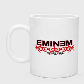 Кружка с принтом Eminem узор в городе Новоалтайск, керамика | объем — 330 мл, диаметр — 80 мм. Принт наносится на бока кружки, можно сделать два разных изображения | eminem | зарубежный рэп | музыка | репчик | рэп | эминем