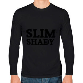Мужской лонгслив хлопок с принтом Slim shady. E в городе Новоалтайск, 100% хлопок |  | eminem | slim shady | зарубежный рэп | музыка | репчик | рэп | эминем